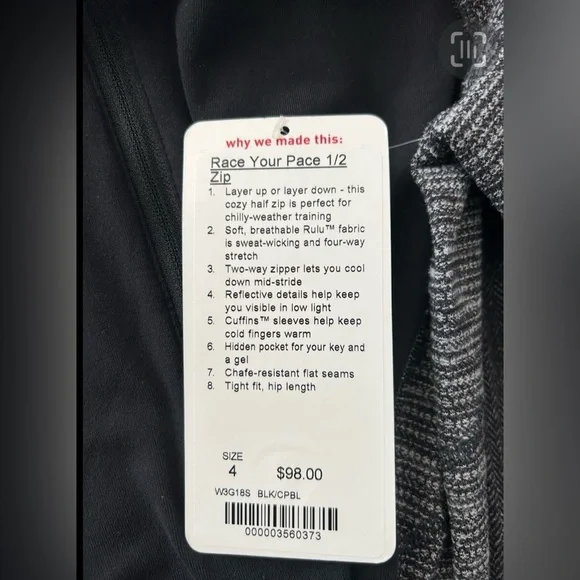 Lululemon Think Fast Pullover - Picture 3 of 3